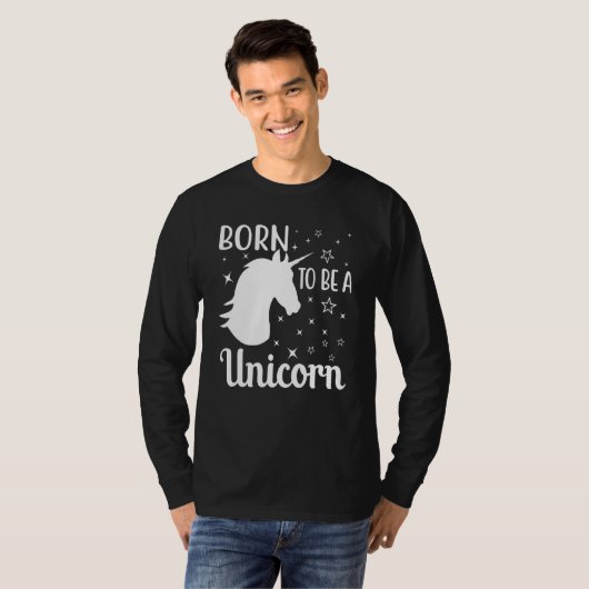 Born To Be A Unicorn T-Shirt (Vorne ganz)