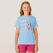 Born to Be Cute – Adorable Panda Stack Kids T-Shirt (Vorne ganz)