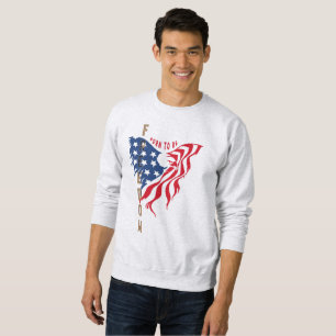 Born to Be Free Patriotic Eagle Herren-Sweatshir Sweatshirt