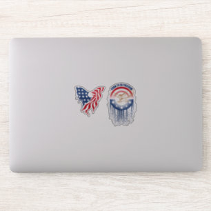 Born to Be Free Patriotischer Adler   10 cm x 10 c Aufkleber