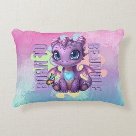 Born to Be Unique Cute Dragon - Autism Awareness Dekokissen