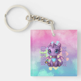 Born to Be Unique Cute Dragon - Autism Awareness Schlüsselanhänger
