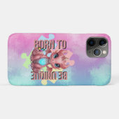 Born to Be Unique Cute Pink Dragon– Inspirational  Case-Mate iPhone Hülle (Rückseite (Horizontal))