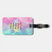 Born to Be Unique Cute Pink Dragon– Inspirational Gepäckanhänger (Rückseite horizontal)