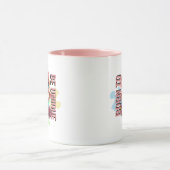 Born to Be Unique Cute Pink Dragon– Inspirational Tasse (Zentrum)