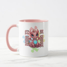 Born to Be Unique – Dragon Heart Cute Baby Dragon  Tasse