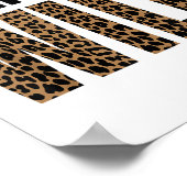 Born To Be Wild Tiger Animal Lover Motivation  Poster (Ecke)