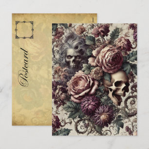 Born to Bloom – Gothic Victorian Feiertagspostkarte