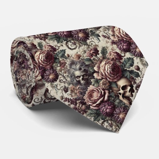 Born to Bloom – Gothic Victorian Krawatte (Gerollt)