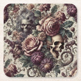Born to Bloom – Gothic Victorian  Rechteckiger Pappuntersetzer