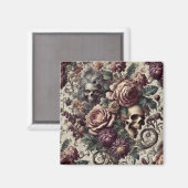 Born to Bloom – Gothic Viktorianisch Magnet (Vorderseite/Rückseite)