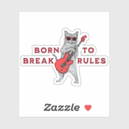 Born to Break Rules Sticker – Rebel Spirit Decal