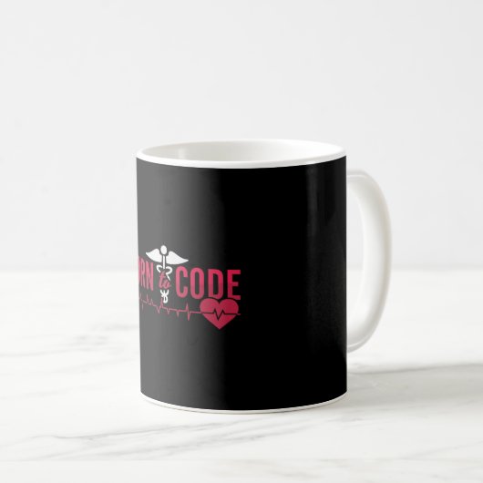 Born To Code Medical Coder ICD Coding Programmer Kaffeetasse (VorderseiteRechts)