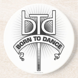 Born To Dance (basic) Sandstein Untersetzer