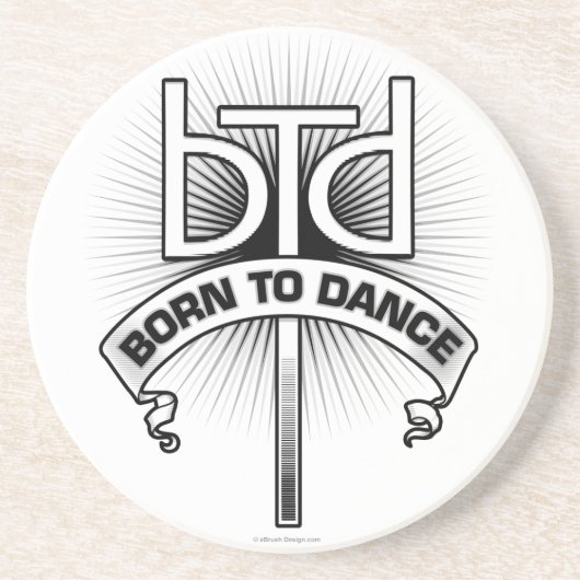Born To Dance (basic) Sandstein Untersetzer (Vorne)