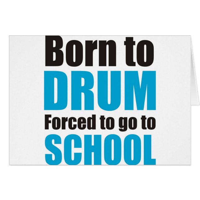 born to drum (Vorderseite (Horizontal))