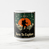 Born To Explore – Natürlicher Wilder Explorer Kaffeetasse (Mittel)