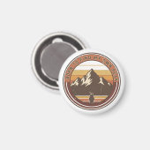 Born to find my own peak-The inspirational penguin Magnet (Vorderseite/Rückseite)