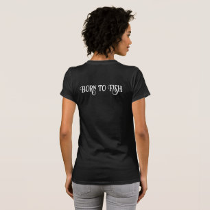 Born to Fish Logo Dri Fit Angeln T-Shirt