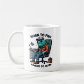 Born to Fish, Work Mug Kaffeetasse (Links)
