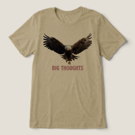"Born To Fly Weißkopfseeadler T-Shirt | Fühle dich Tri-Blend Shirt