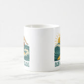 Born To Glide Cali Surfer -Retro Surf Art- Surfing Kaffeetasse (Mittel)