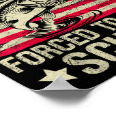 Born To Go Fishing Forced To Go To School B Fishin Poster (Ecke)