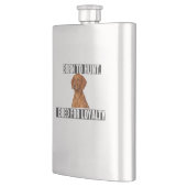 Born to Hunt. Bred for Loyalty. Vizsla Flask Flachmann (Links)