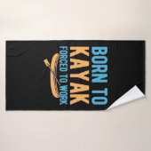 Born To Kayak Forced To Work Badehandtuch (Badehandtuch)