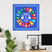 Born to Lead SDGs 2030 Wall Art – Birthday Gift Poster (Heimbüro)