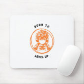 Born to Level Up Gaming Mousepad (Mit Mouse)