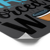 Born To Nap Forced To Work Funny Napng And Coffee  Poster (Ecke)