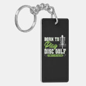 Born to Play Disc Golf Schlüsselanhänger (Vorderseite links)