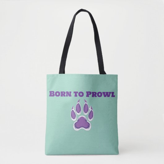 Born to Prowl – Magenta Raccoon Paw  Tasche (Vorderseite)