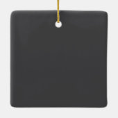 Born to Raise Sleigh Hell – Heavy Metal Reindeer Keramikornament (Rückseite)