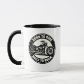 Born to Ride Built to Roam Chopper Mug Tasse (Links)