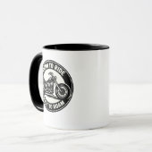Born to Ride Built to Roam Chopper Tasse (Vorderseite Links)