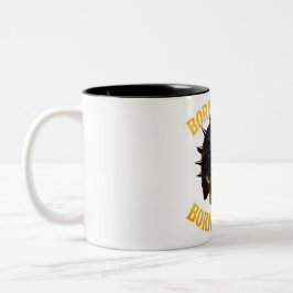 Born to Ride Flaming Skull Helmet Zweifarbige Tasse