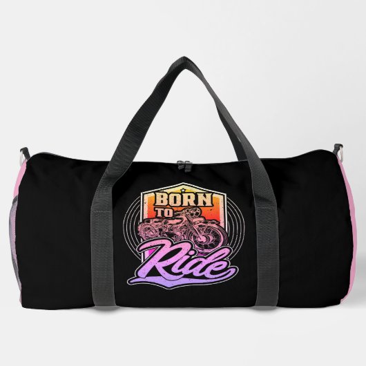 Born To Ride Motorcycle Duffle Bag (Rückseite)