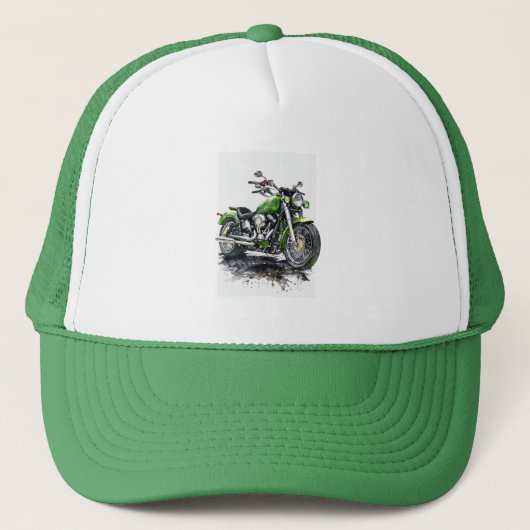 Born to Ride – Motorradmütze Truckerkappe (Vorderseite)