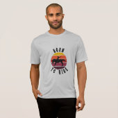 Born to Ride - Retro Sunset Horseback Riding Desig T-Shirt (Vorne ganz)