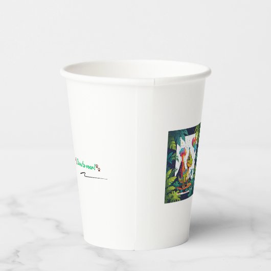 Born to Roar! Dino Paper Cup Pappbecher (Rechts)