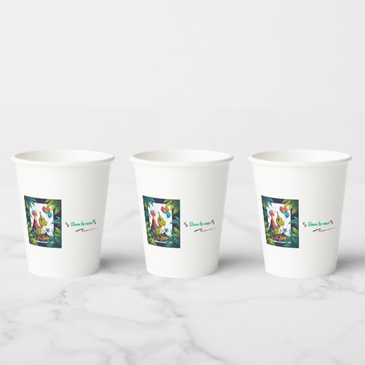 Born to Roar! Dino Paper Cup Pappbecher (Multi)