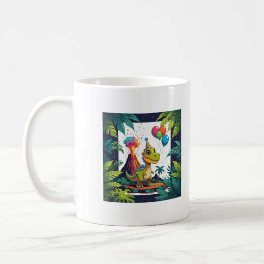 Born to Roar – Personalized Dinosaur Mug for Kids Kaffeetasse (Links)