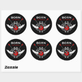 Born To Rock Aufkleber (Blatt)