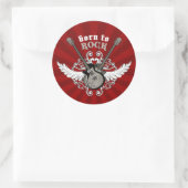 Born To Rock Aufkleber (Tasche)
