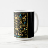 Born To Rock – Rock Music DNA Pride Kaffeetasse (VorderseiteRechts)