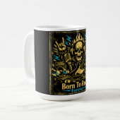 Born To Rock – Rock Music DNA Pride Kaffeetasse (Vorderseite Links)