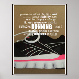 Born to Run Wortcollage Poster