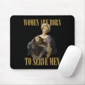 Born To Serve Men Christian Boss Girl Motivational Mousepad (Mit Mouse)